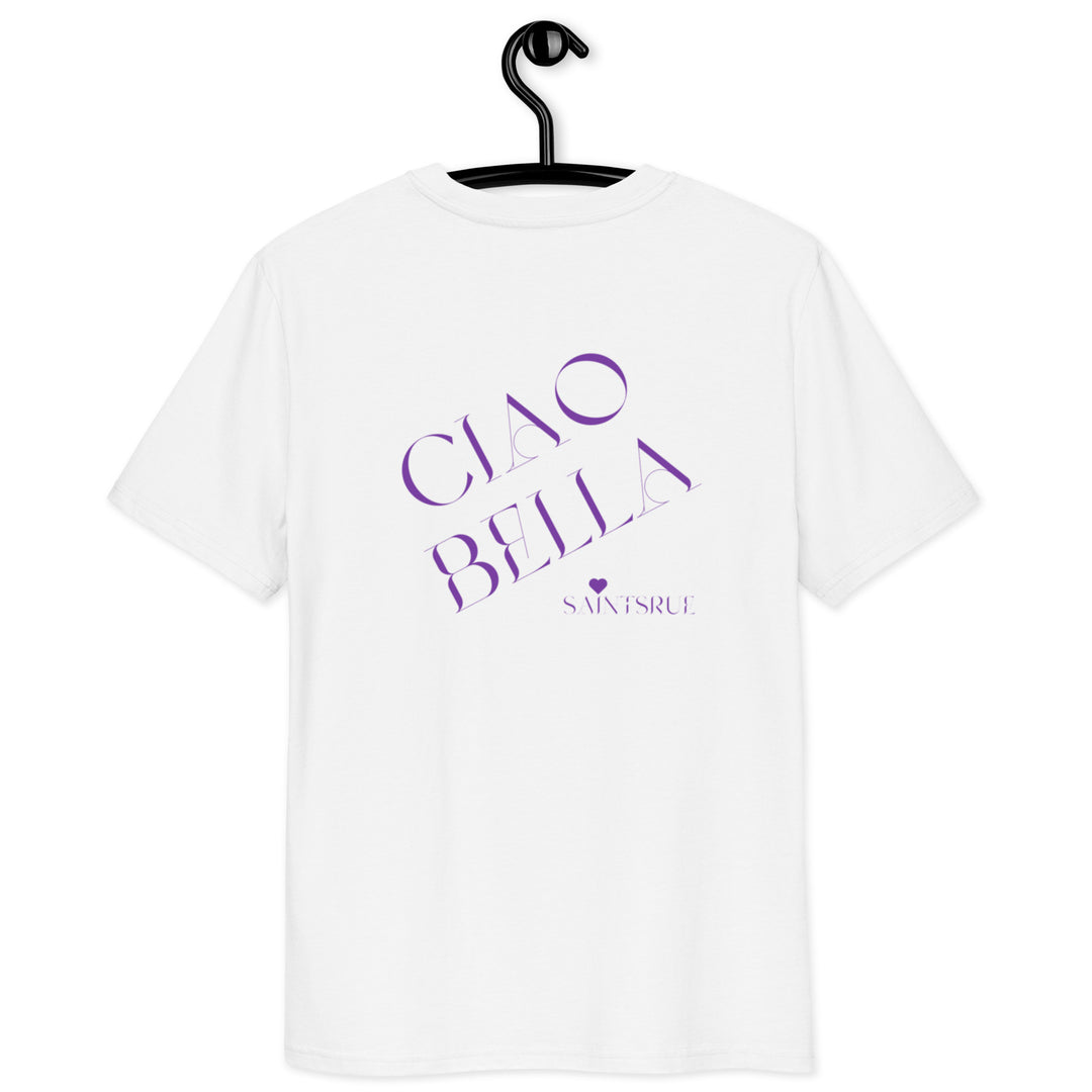Saintsrue Clothing T-Shirt in Weiß aus 100% Baumwolle. Rückseite