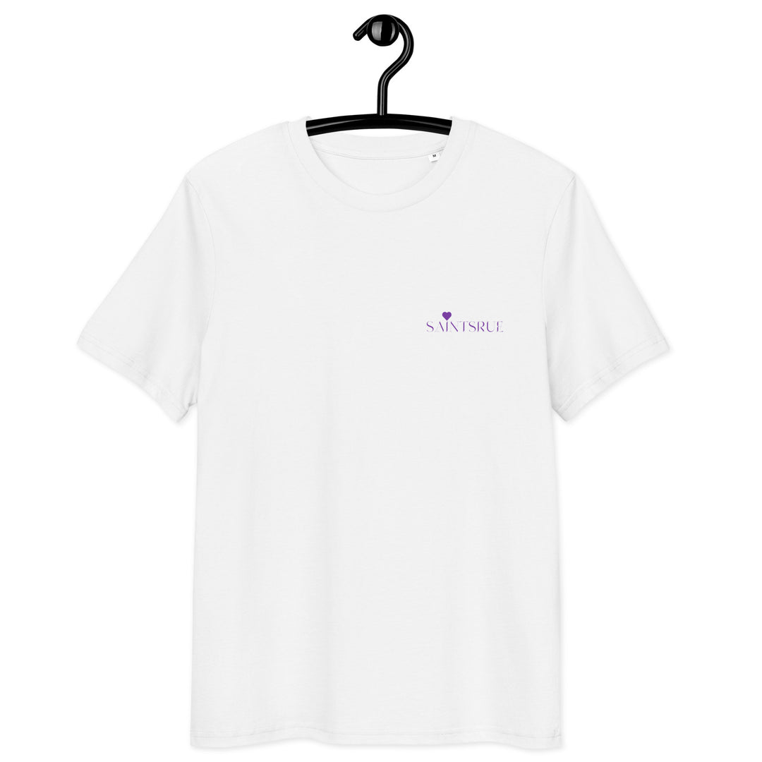 Saintsrue Clothing T-Shirt in Weiß mit Logo aus 100% Baumwolle mit Logo. Vorderseite
